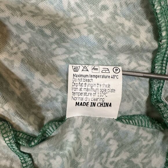 Ueal Women floral Smocked Midi Dress L Boho Paesant Fairy Festival Cottagecore - Picture 7 of 12